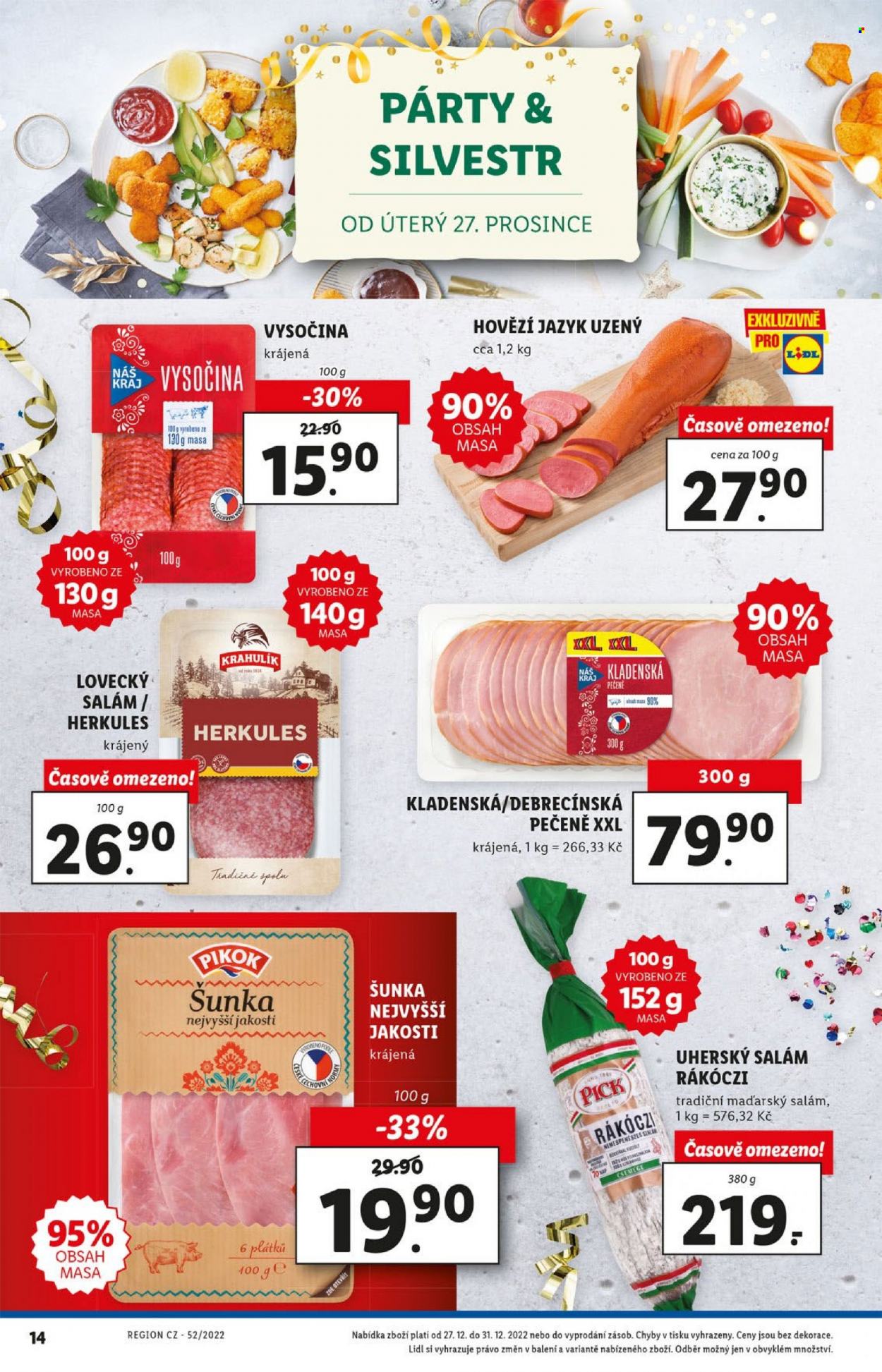 Leták Lidl - 27.12.2022 - 31.12.2022. Strana 14