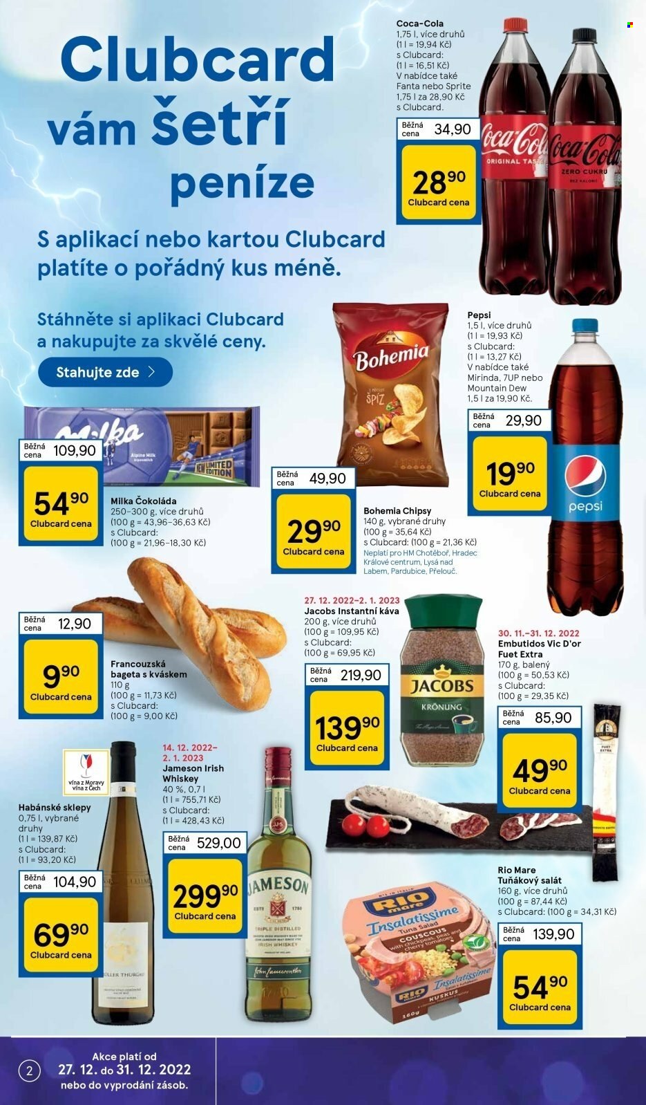 Leták TESCO - 27.12.2022 - 31.12.2022. Strana 2