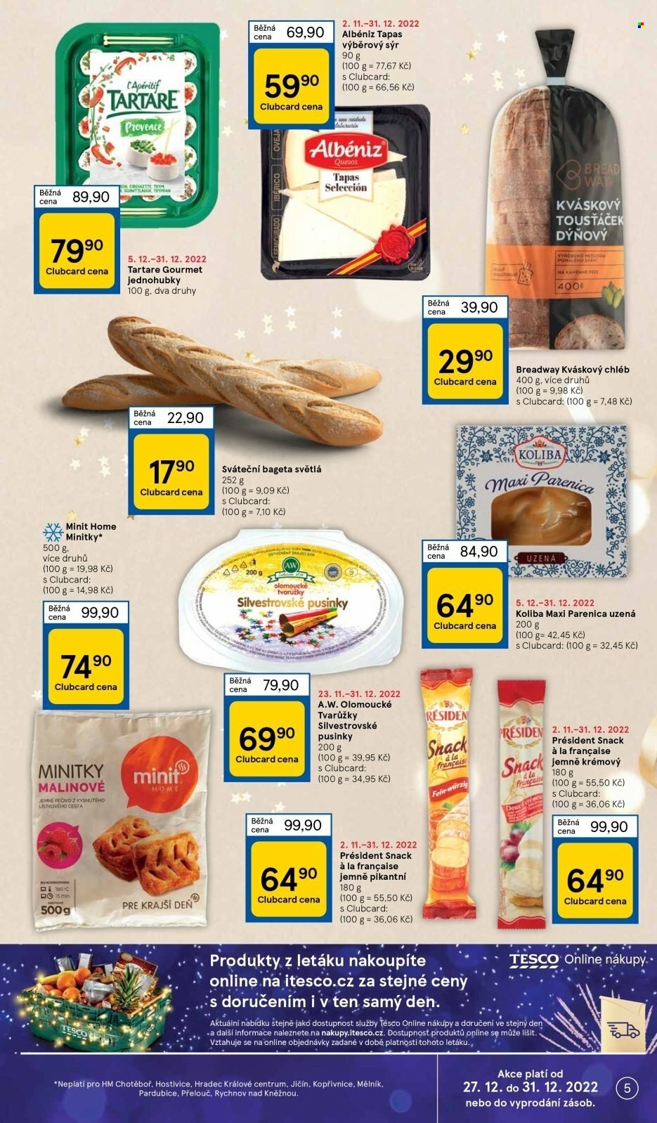Leták TESCO - 27.12.2022 - 31.12.2022. Strana 5