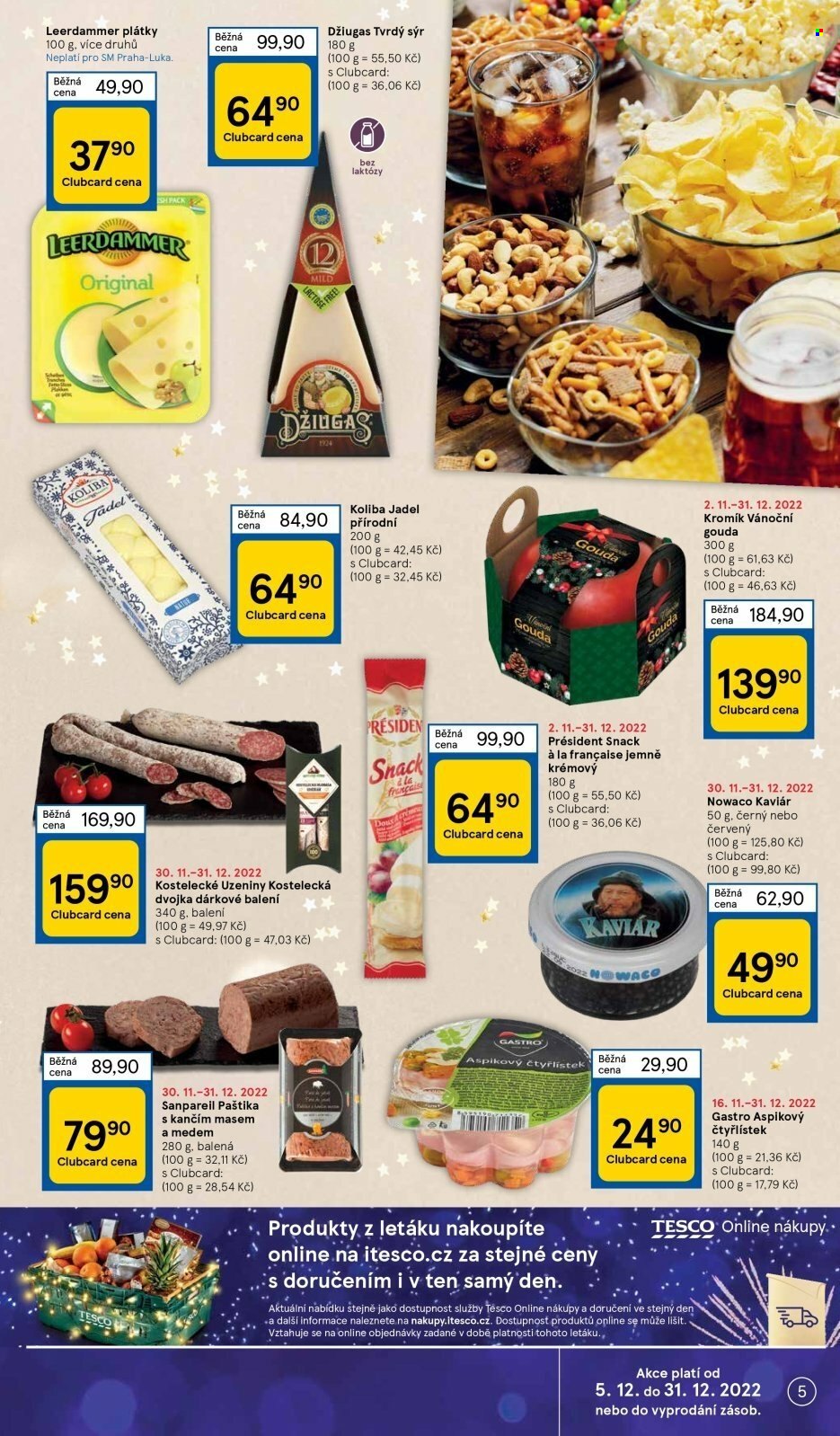 Leták TESCO supermarket - 27.12.2022 - 31.12.2022. Strana 5