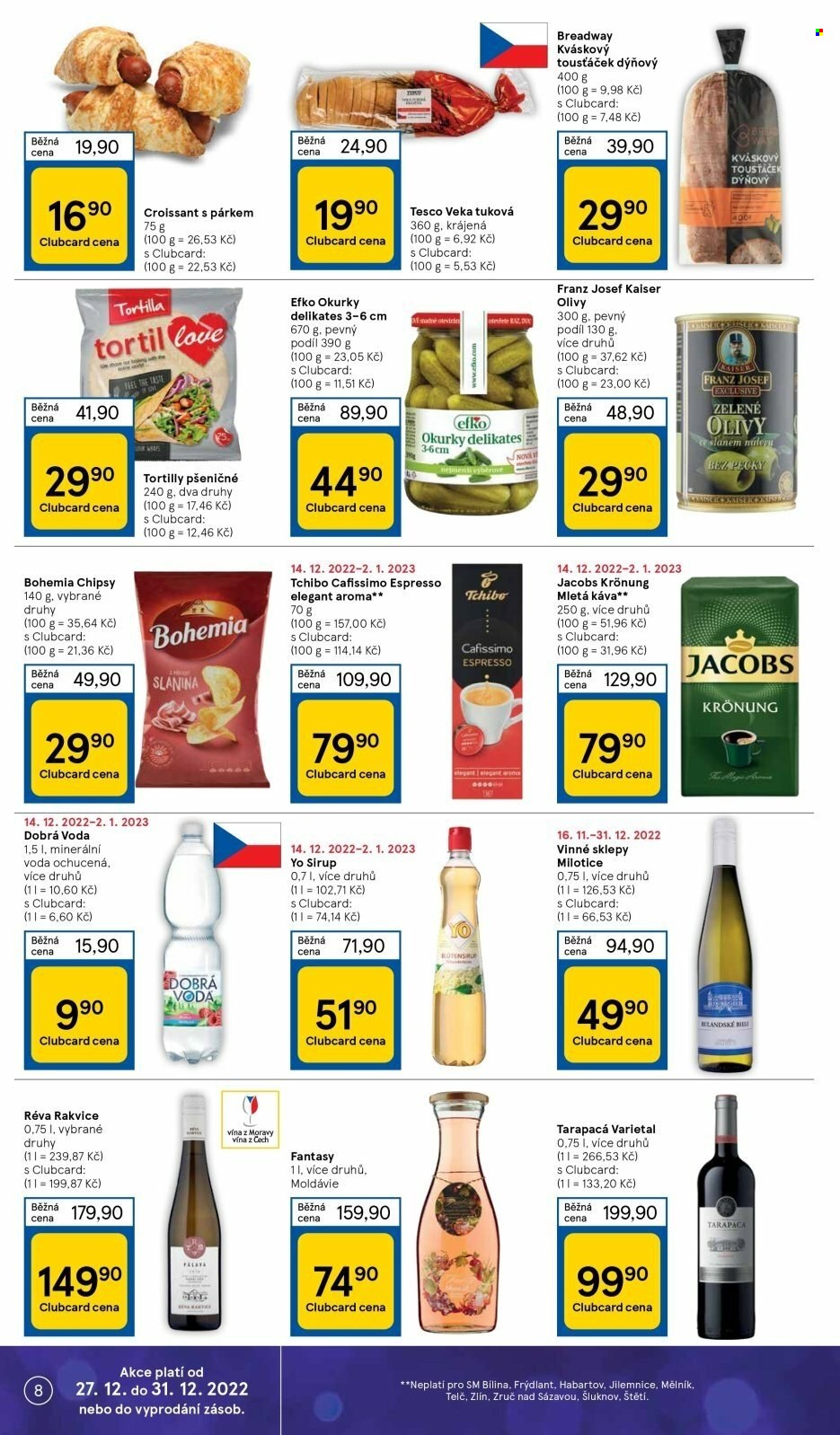 Leták TESCO supermarket - 27.12.2022 - 31.12.2022. Strana 8