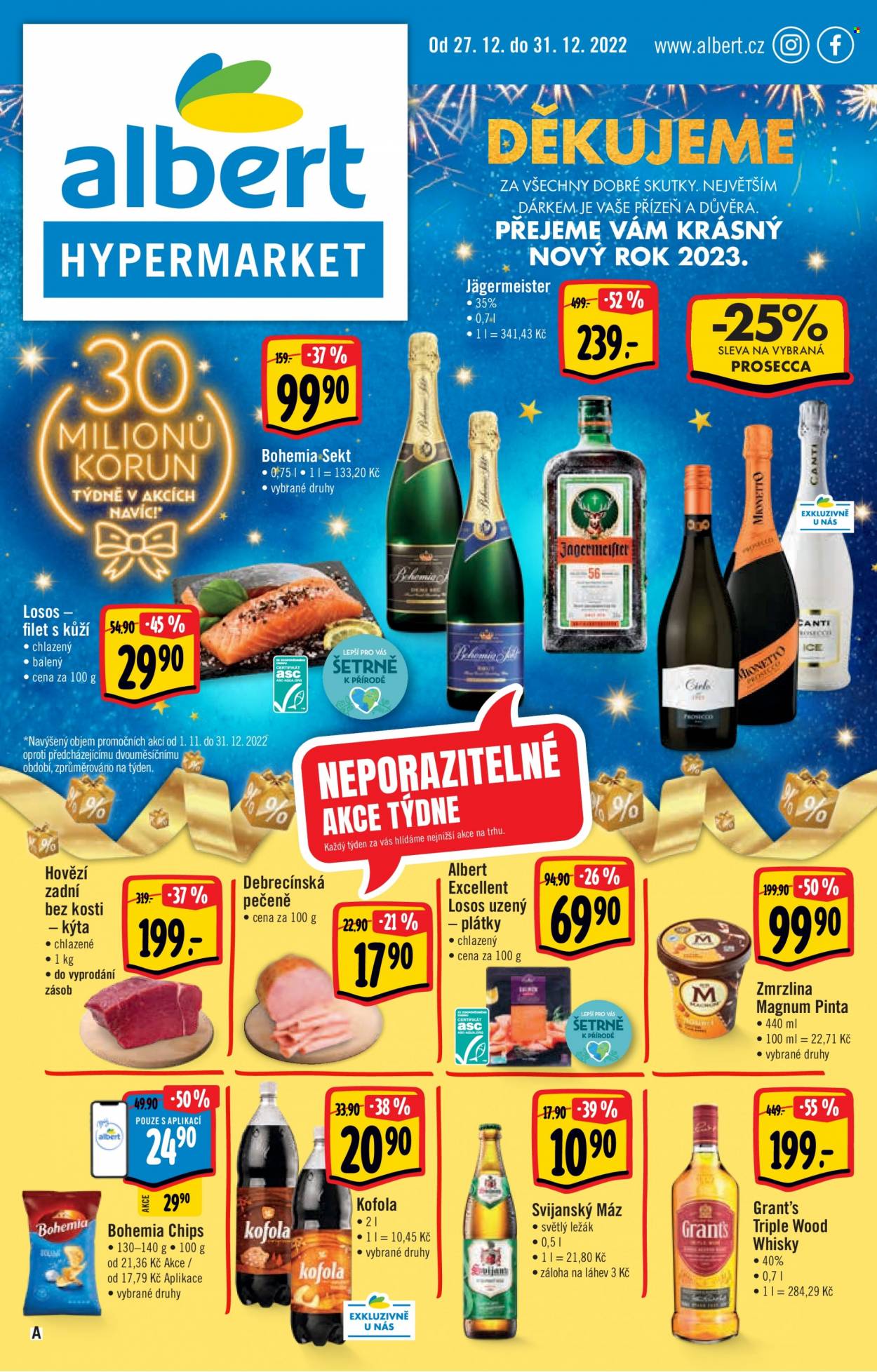 Leták Albert Hypermarket - 27.12.2022 - 31.12.2022. Strana 1