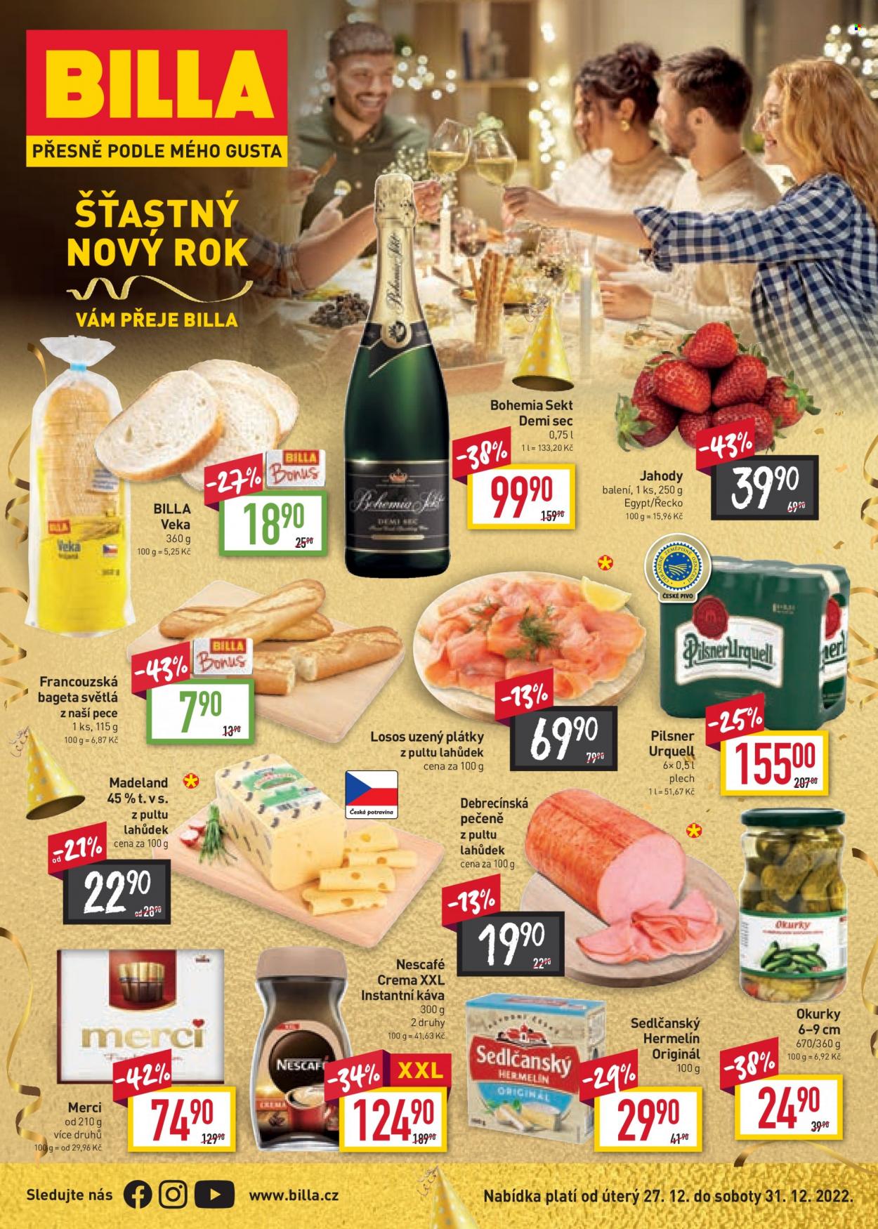 Leták BILLA - 27.12.2022 - 31.12.2022. Strana 1