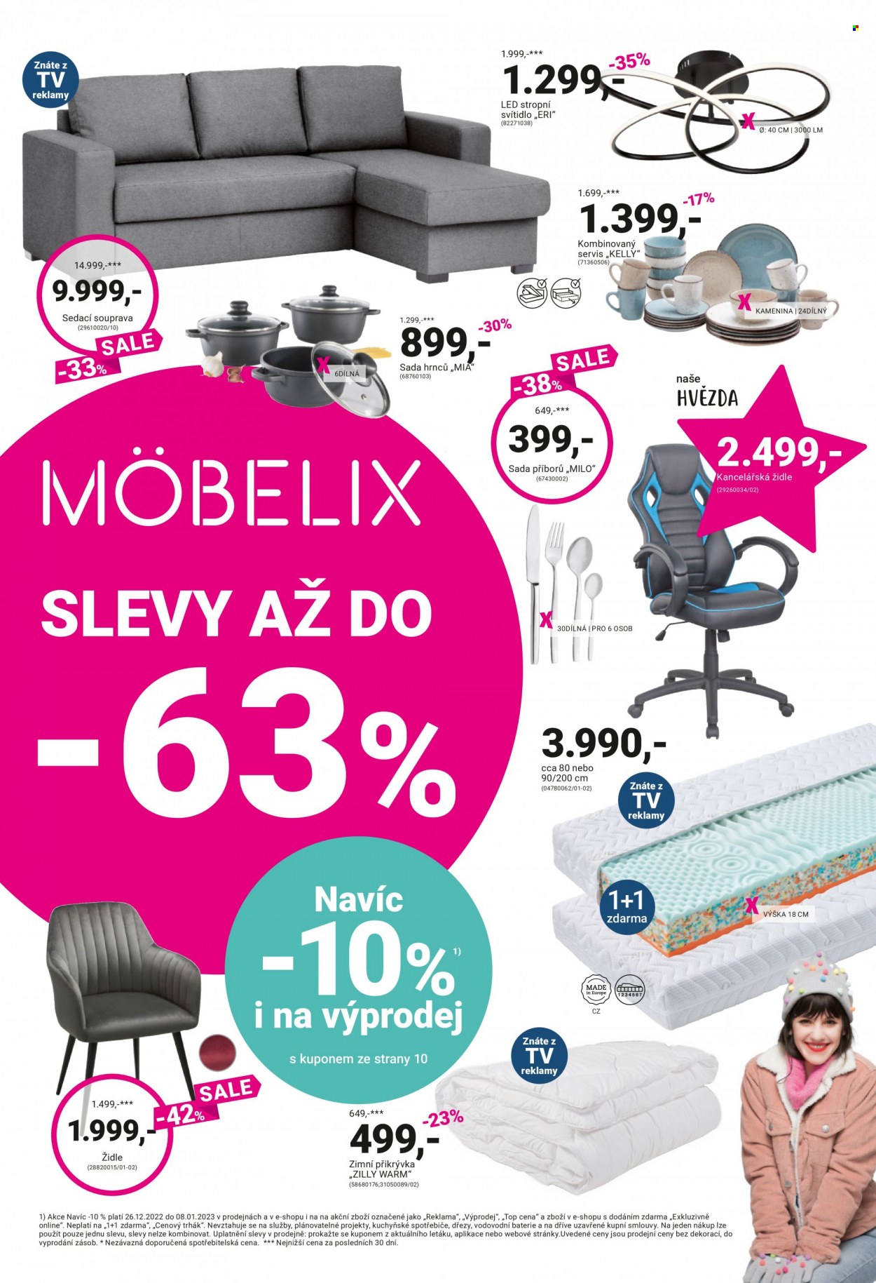 Leták MÖBELIX - 26.12.2022 - 8.1.2023. Strana 1