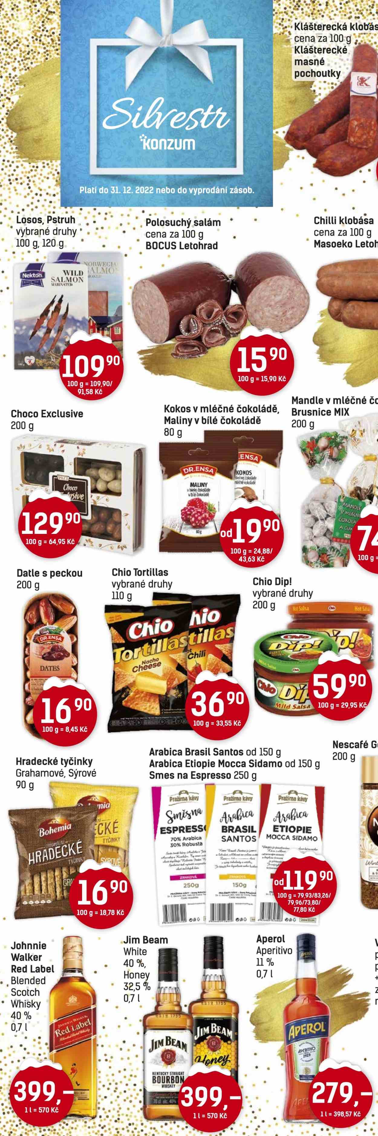 Leták Konzum - 28.12.2022 - 31.12.2022. Strana 2