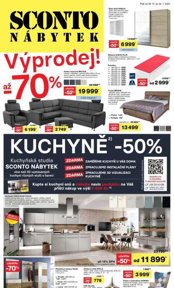 Leták SCONTO NÁBYTEK - 28.12.2022 - 24.1.2023.