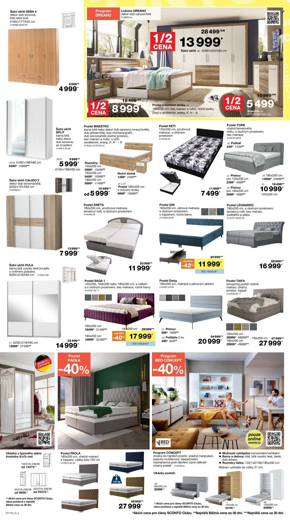 Leták SCONTO NÁBYTEK - 28.12.2022 - 24.1.2023. Strana 7