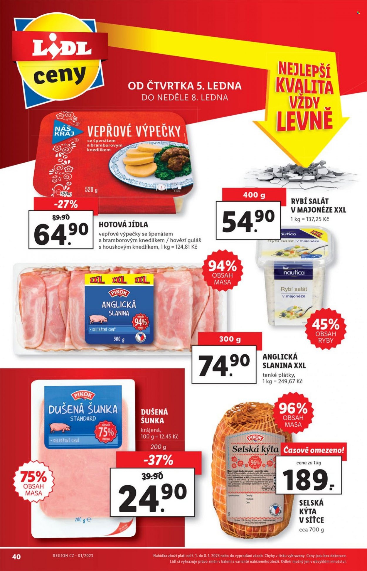 Leták Lidl - 2.1.2023 - 8.1.2023. Strana 40