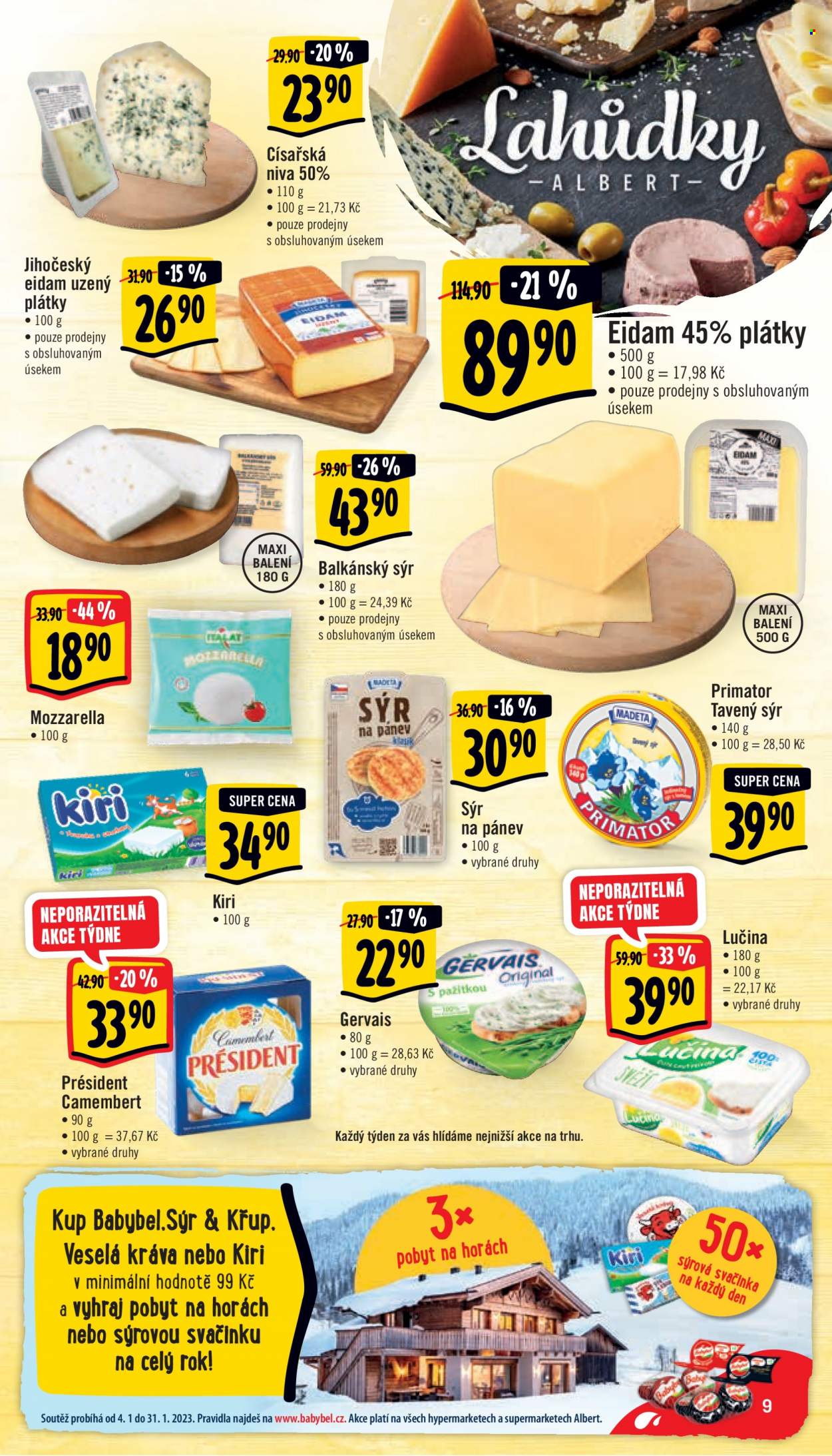 Leták Albert Supermarket - 2.1.2023 - 10.1.2023. Strana 9