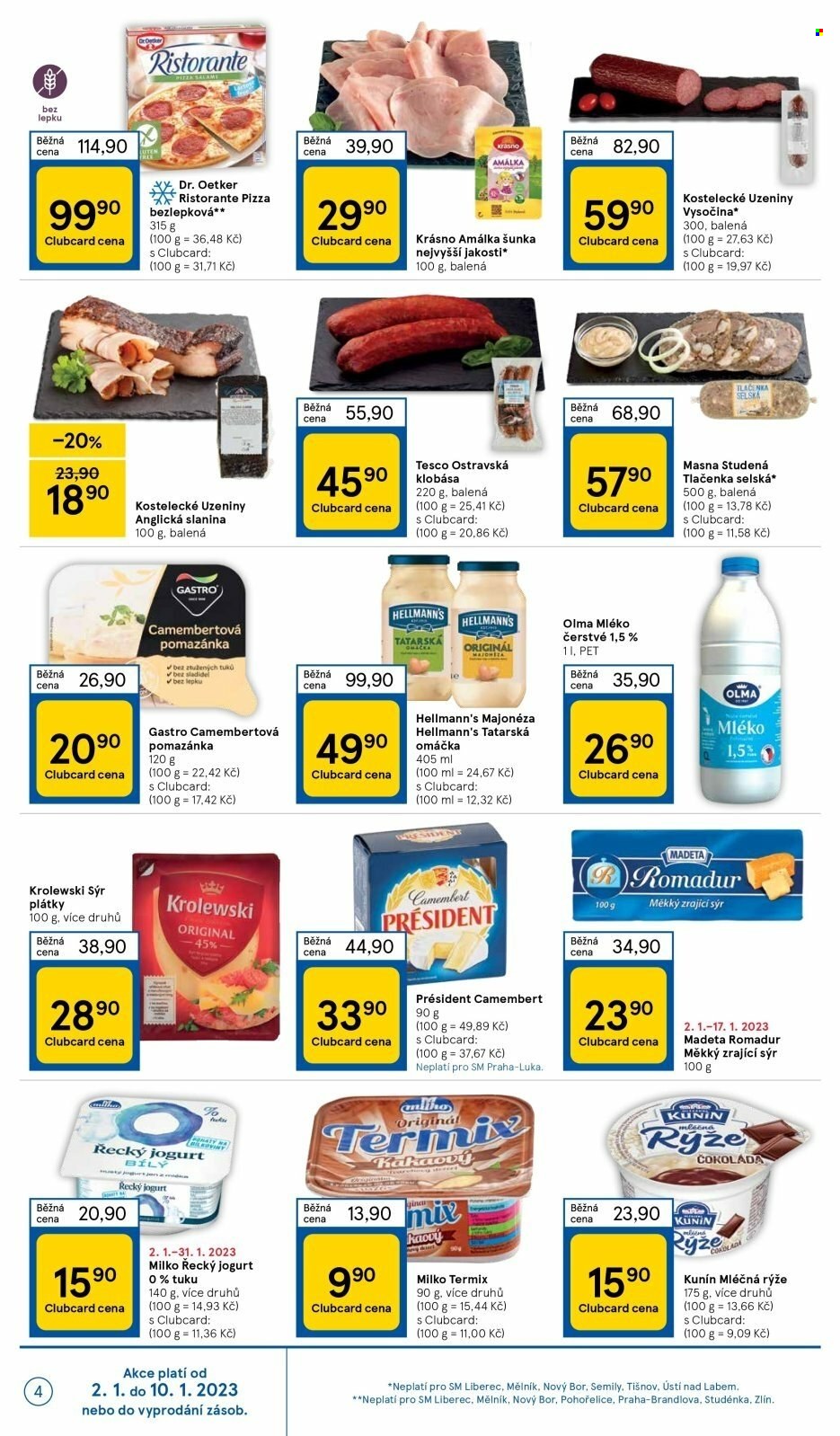 Leták TESCO supermarket - 2.1.2023 - 10.1.2023. Strana 4