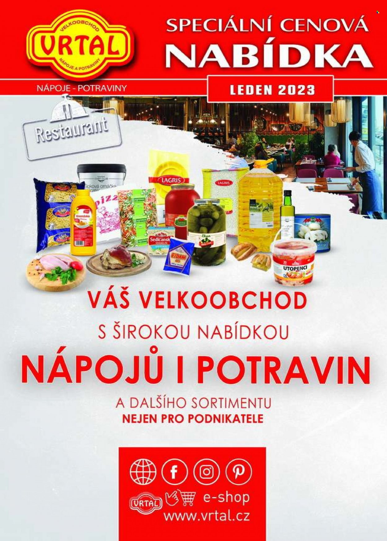 Leták Vrtal - 1.1.2023 - 31.1.2023. Strana 1
