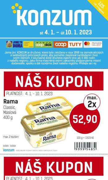 Leták Konzum - 4.1.2023 - 10.1.2023.
