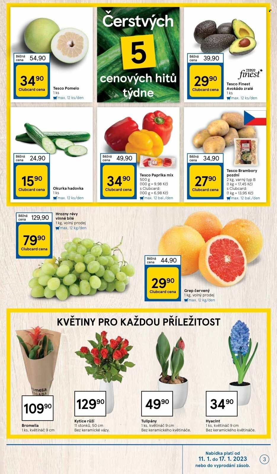 Leták TESCO - 11.1.2023 - 17.1.2023. Strana 3