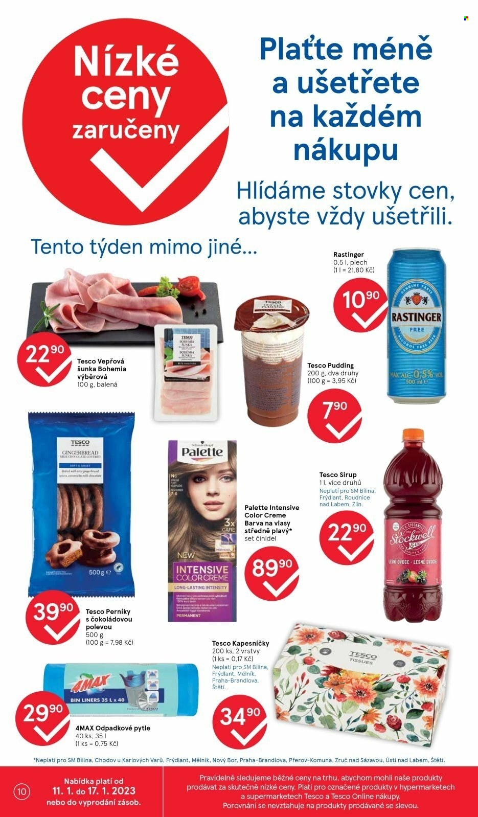 Leták TESCO supermarket - 11.1.2023 - 17.1.2023. Strana 10