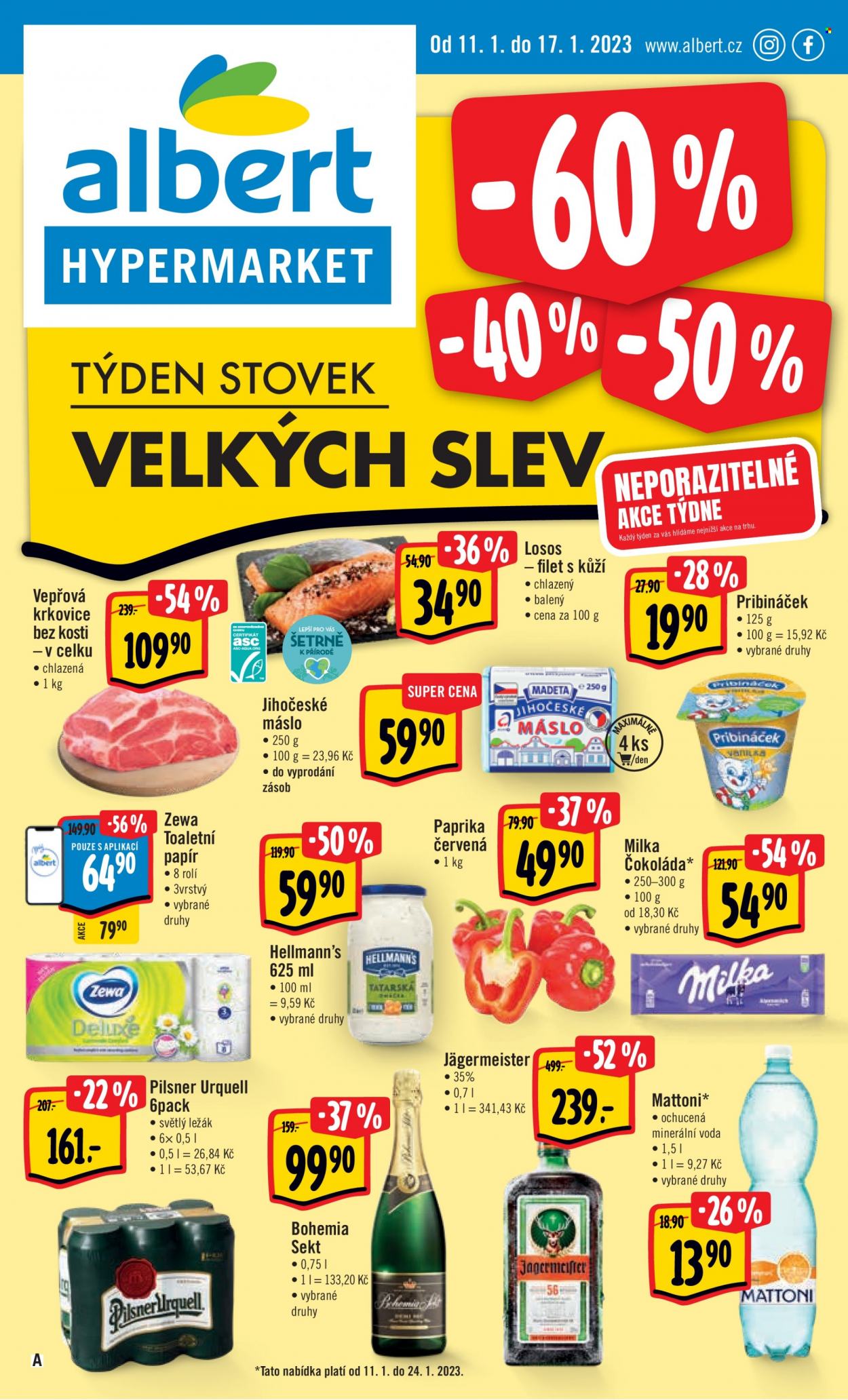 Leták Albert Hypermarket - 11.1.2023 - 17.1.2023. Strana 1
