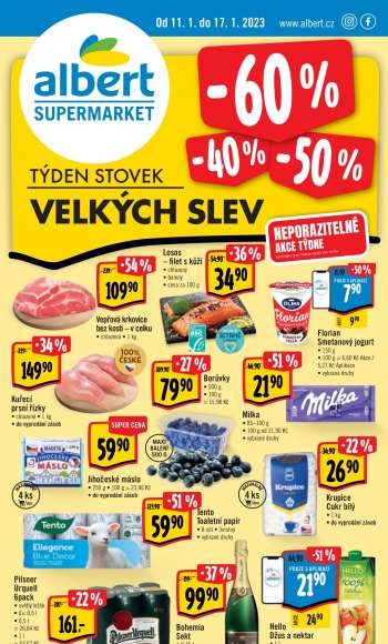 Leták Albert Supermarket - 11.1.2023 - 17.1.2023.