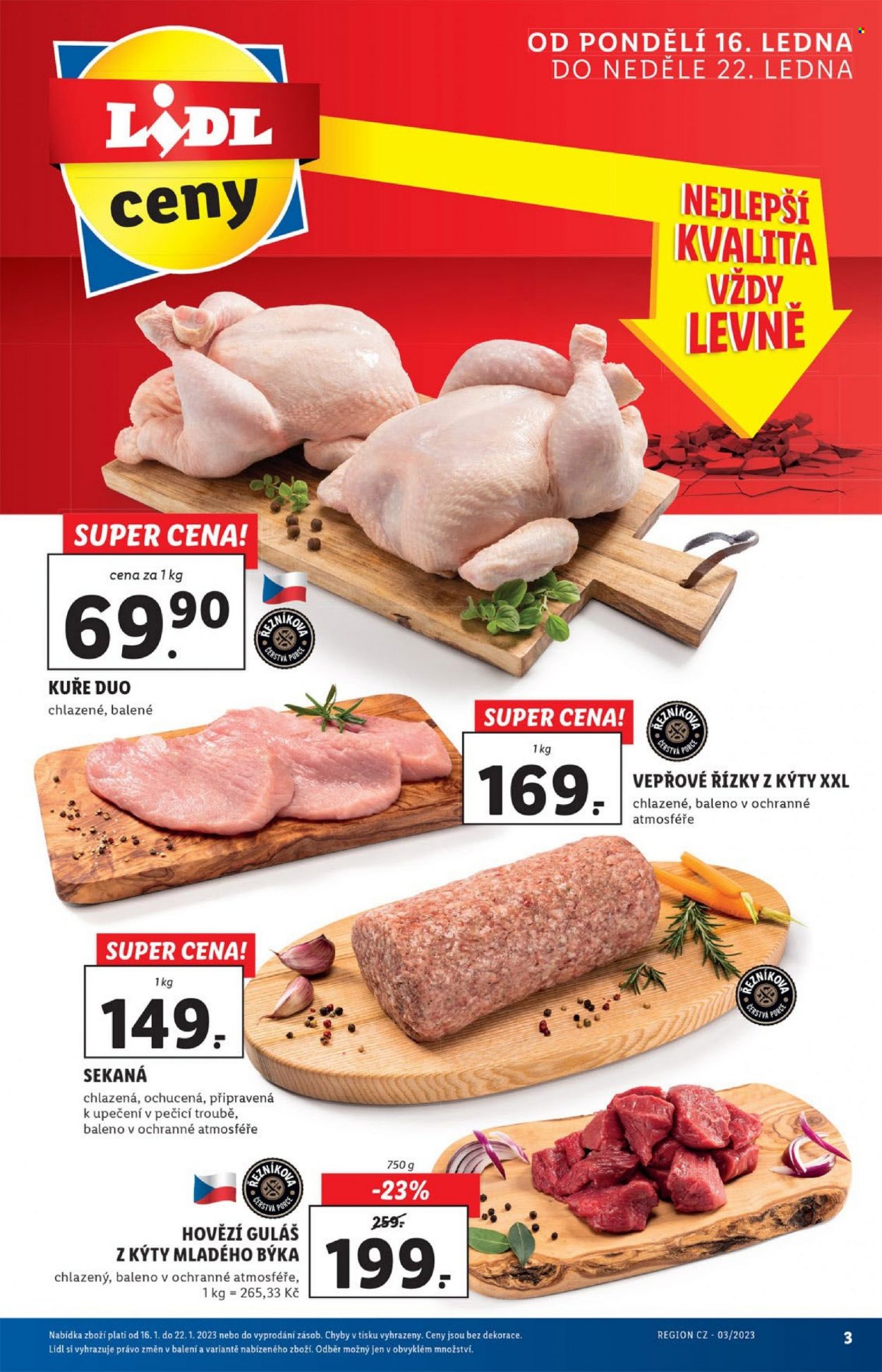 Leták Lidl - 16.1.2023 - 22.1.2023. Strana 3