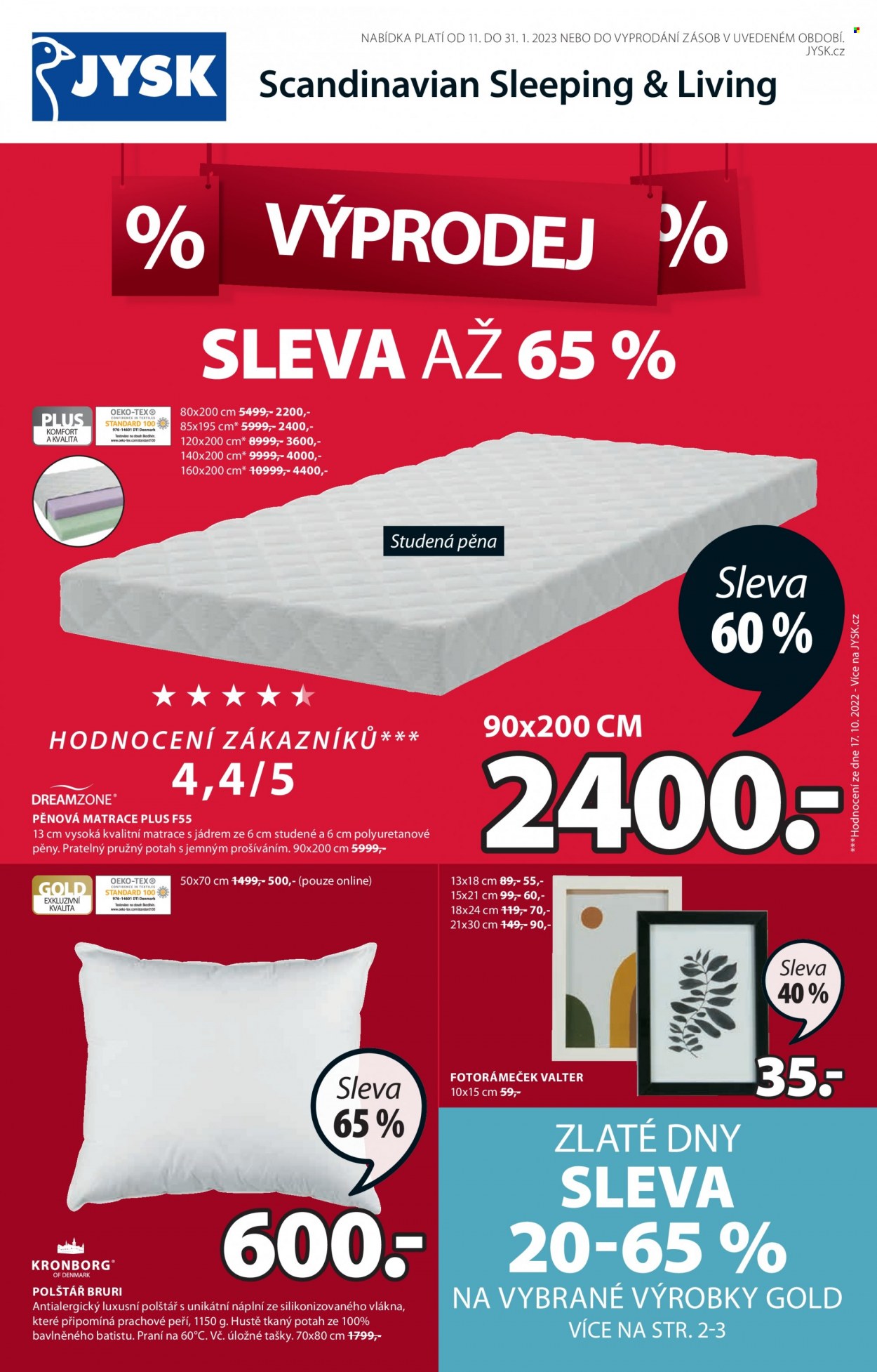 Leták JYSK - 11.1.2023 - 31.1.2023. Strana 1