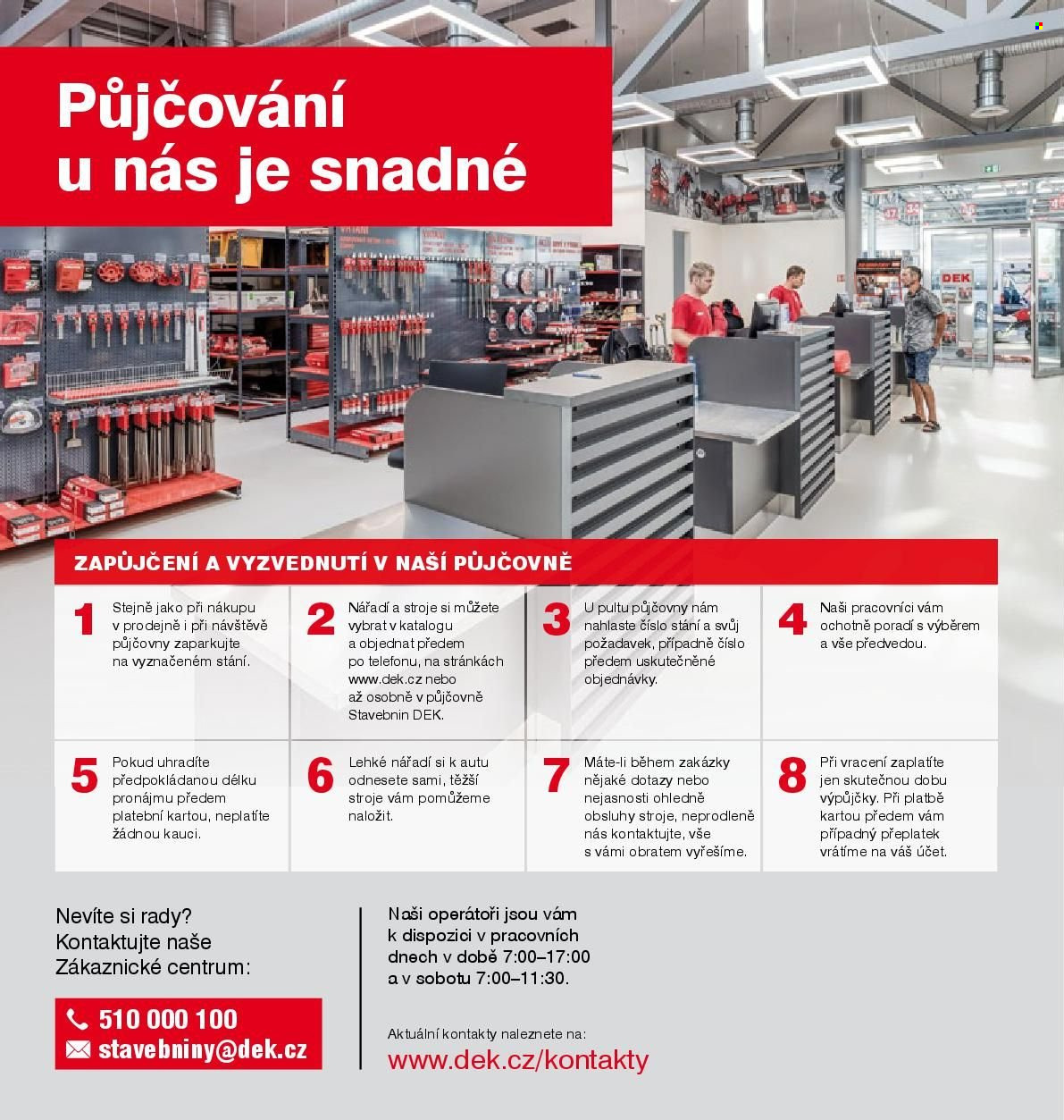Leták DEK. Strana 2