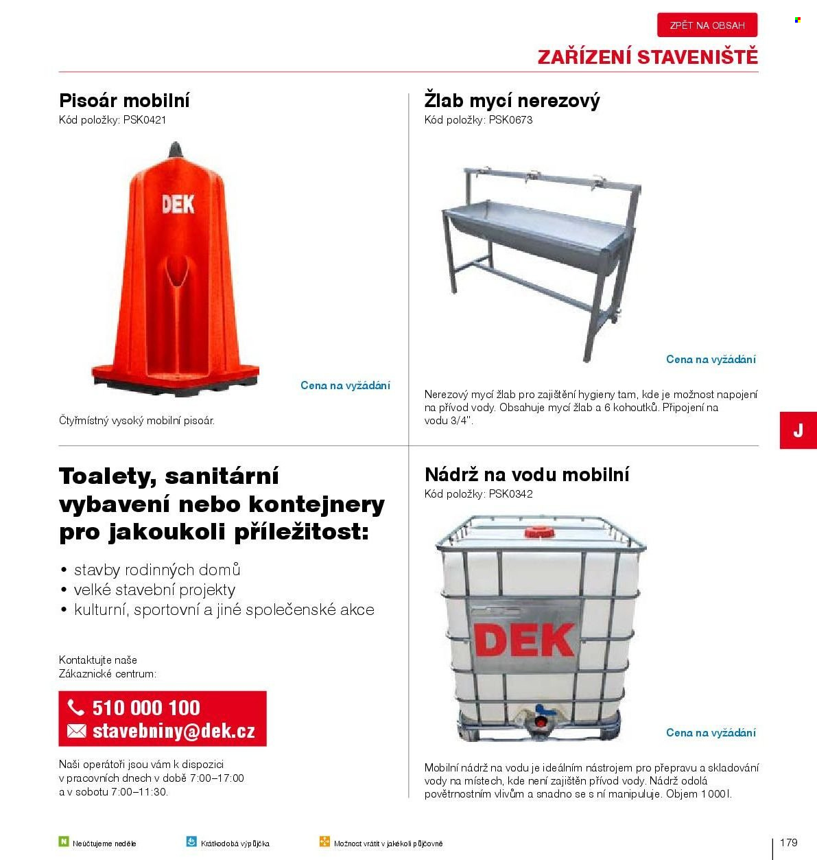 Leták DEK. Strana 181