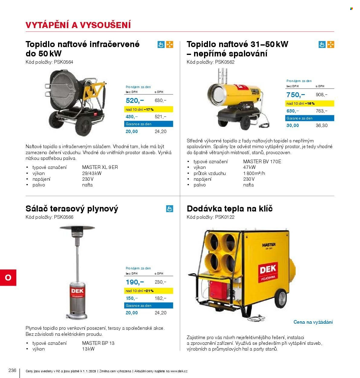 Leták DEK. Strana 238