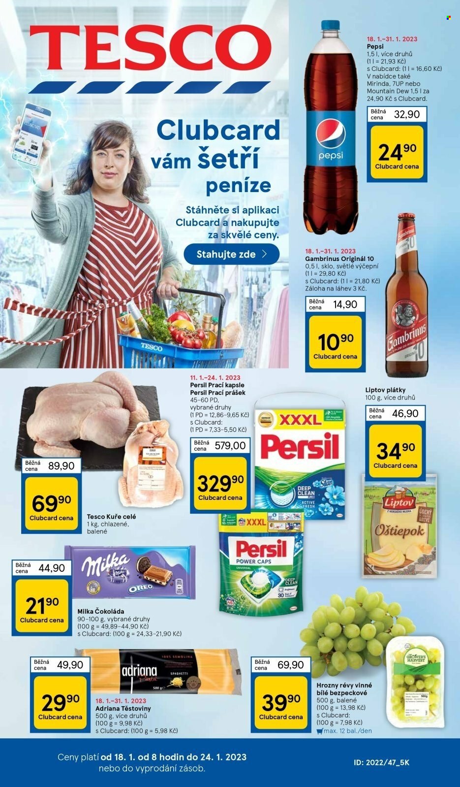 Leták TESCO - 18.1.2023 - 24.1.2023. Strana 1