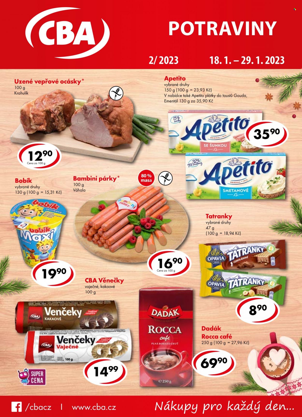 Leták CBA potraviny - 18.1.2023 - 29.1.2023. Strana 1