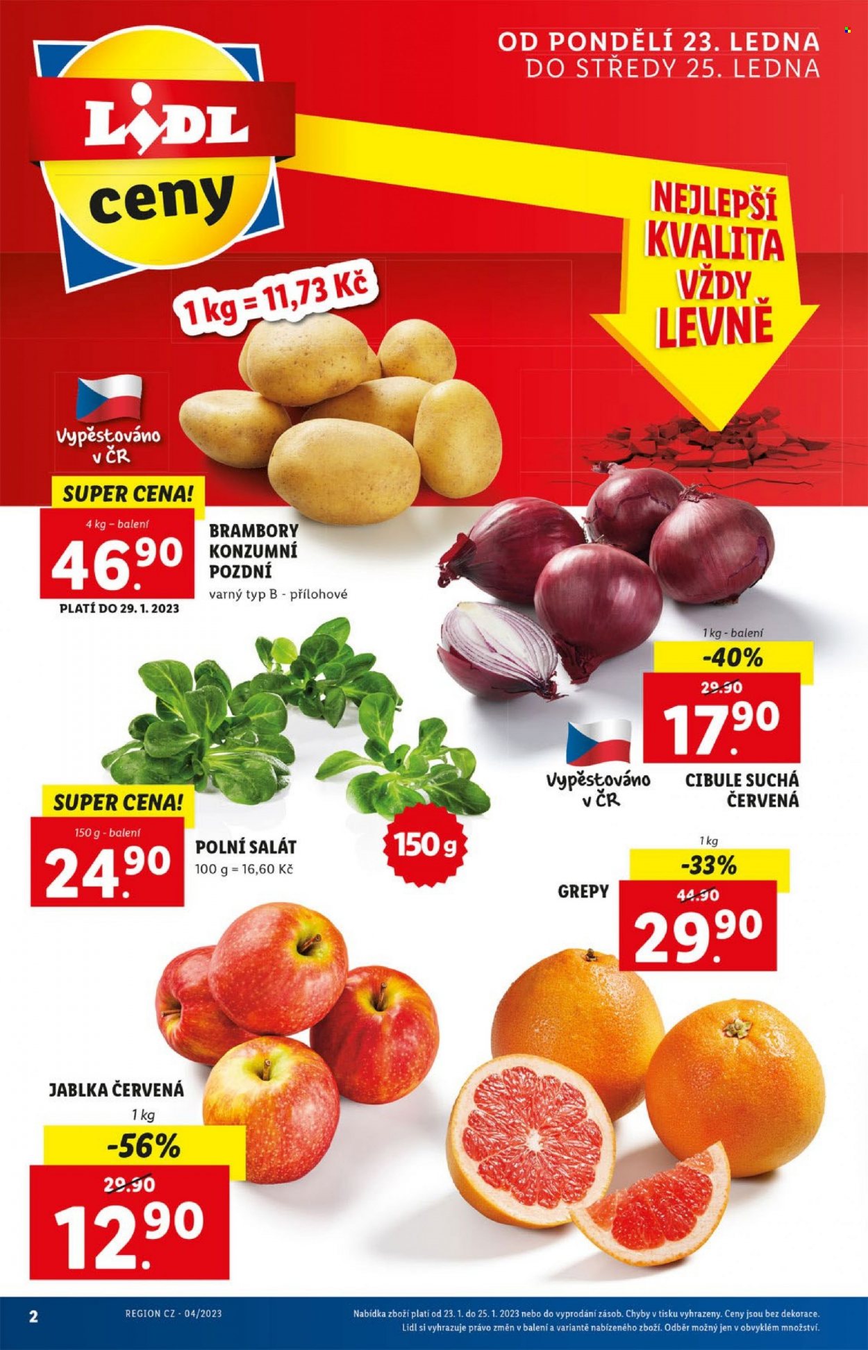 Leták Lidl - 23.1.2023 - 29.1.2023. Strana 2