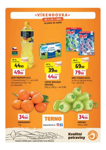 Leták coop TERNO - 20.1.2023 - 22.1.2023.