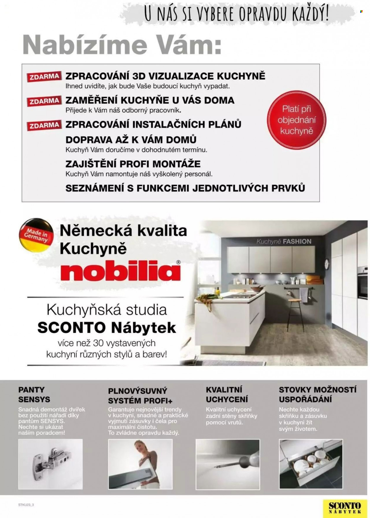 Leták SCONTO NÁBYTEK. Strana 3