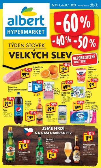 Leták Albert Hypermarket - 25.1.2023 - 31.1.2023.