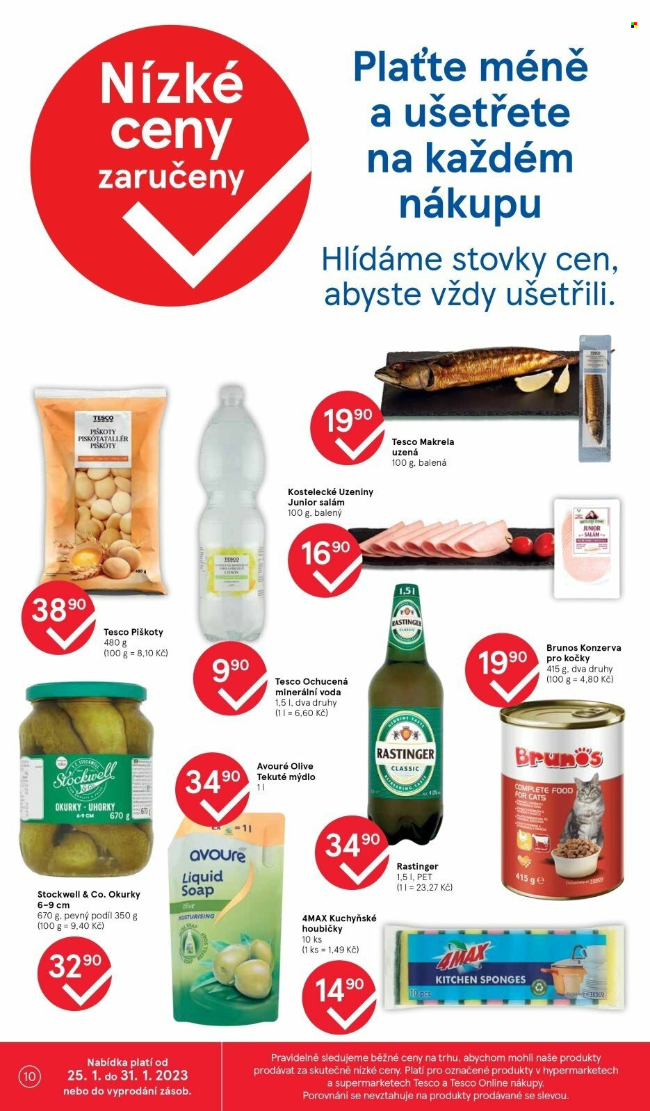 Leták TESCO supermarket - 25.1.2023 - 31.1.2023. Strana 10