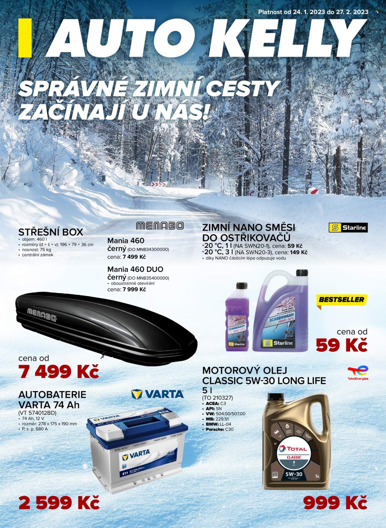 Leták AUTO KELLY - 24.1.2023 - 27.2.2023. Strana 1