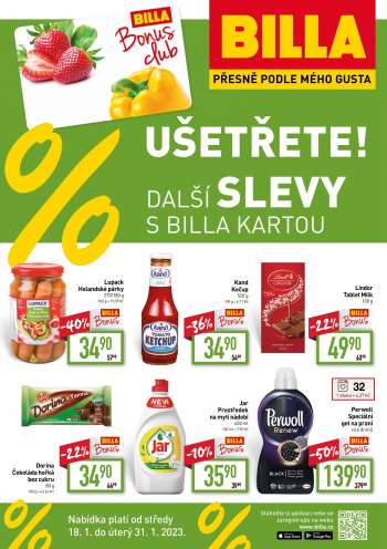 Leták BILLA - 18.1.2023 - 31.1.2023.