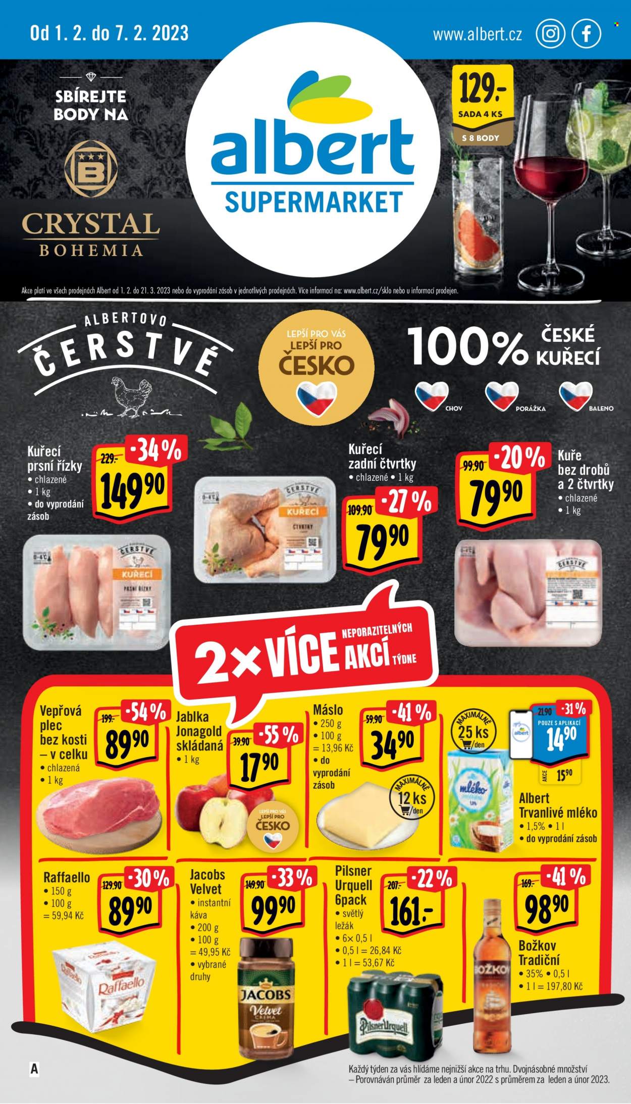 Leták Albert Supermarket - 1.2.2023 - 7.2.2023. Strana 1