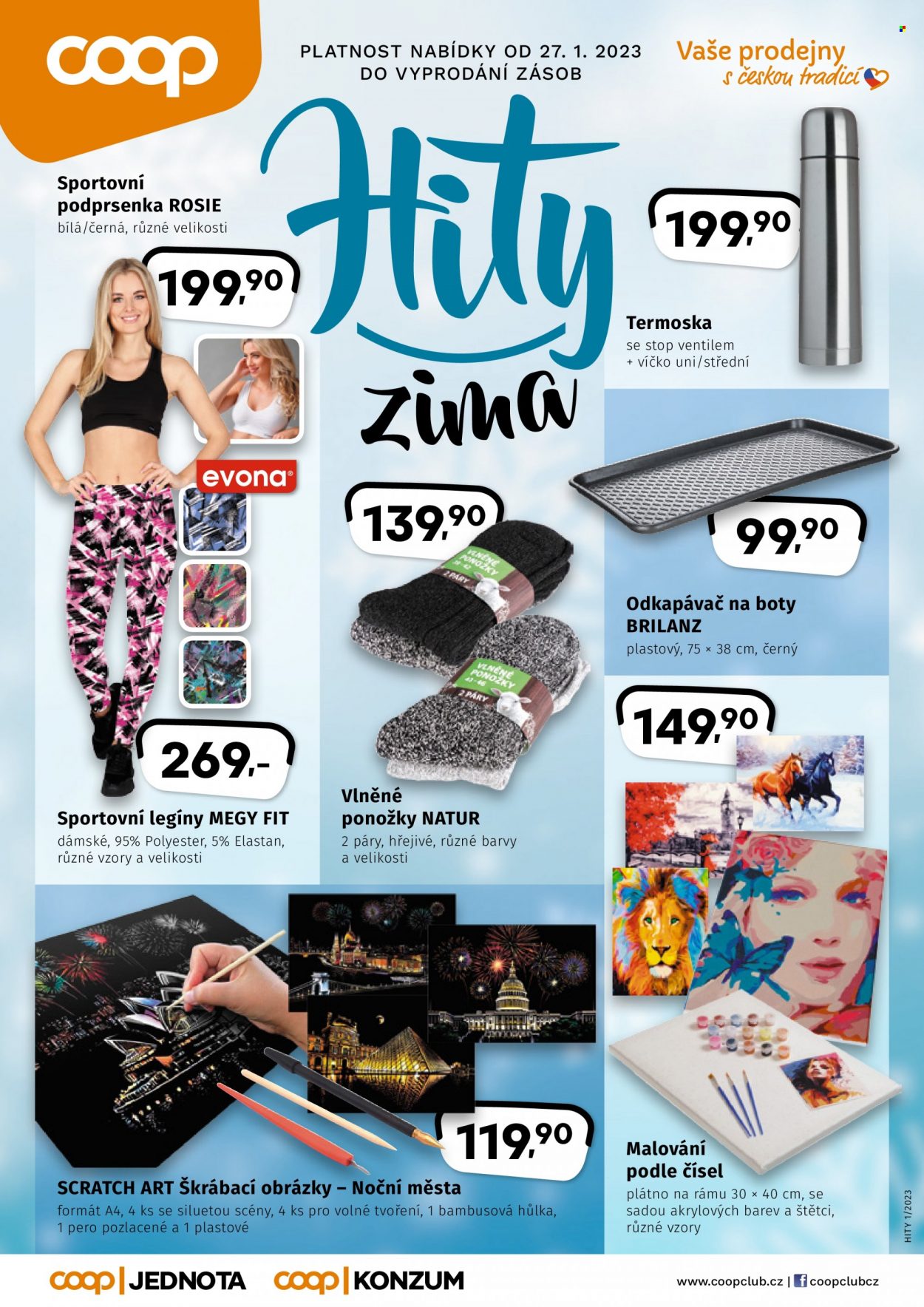 Leták Konzum - 27.1.2023 - 19.2.2023. Strana 1