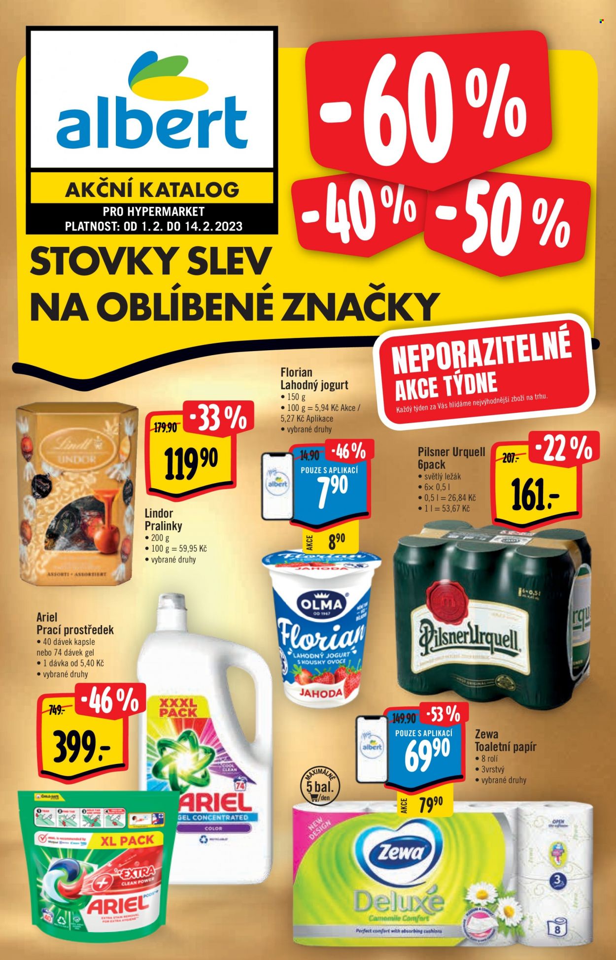 Leták Albert Hypermarket - 1.2.2023 - 14.2.2023. Strana 1