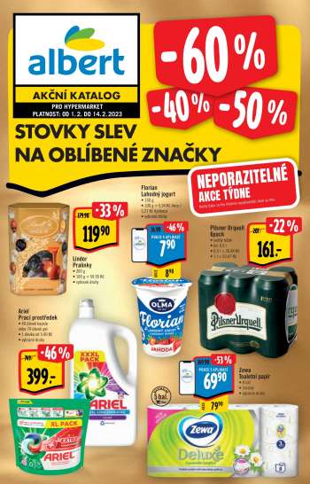 Leták Albert Hypermarket - 1.2.2023 - 14.2.2023.