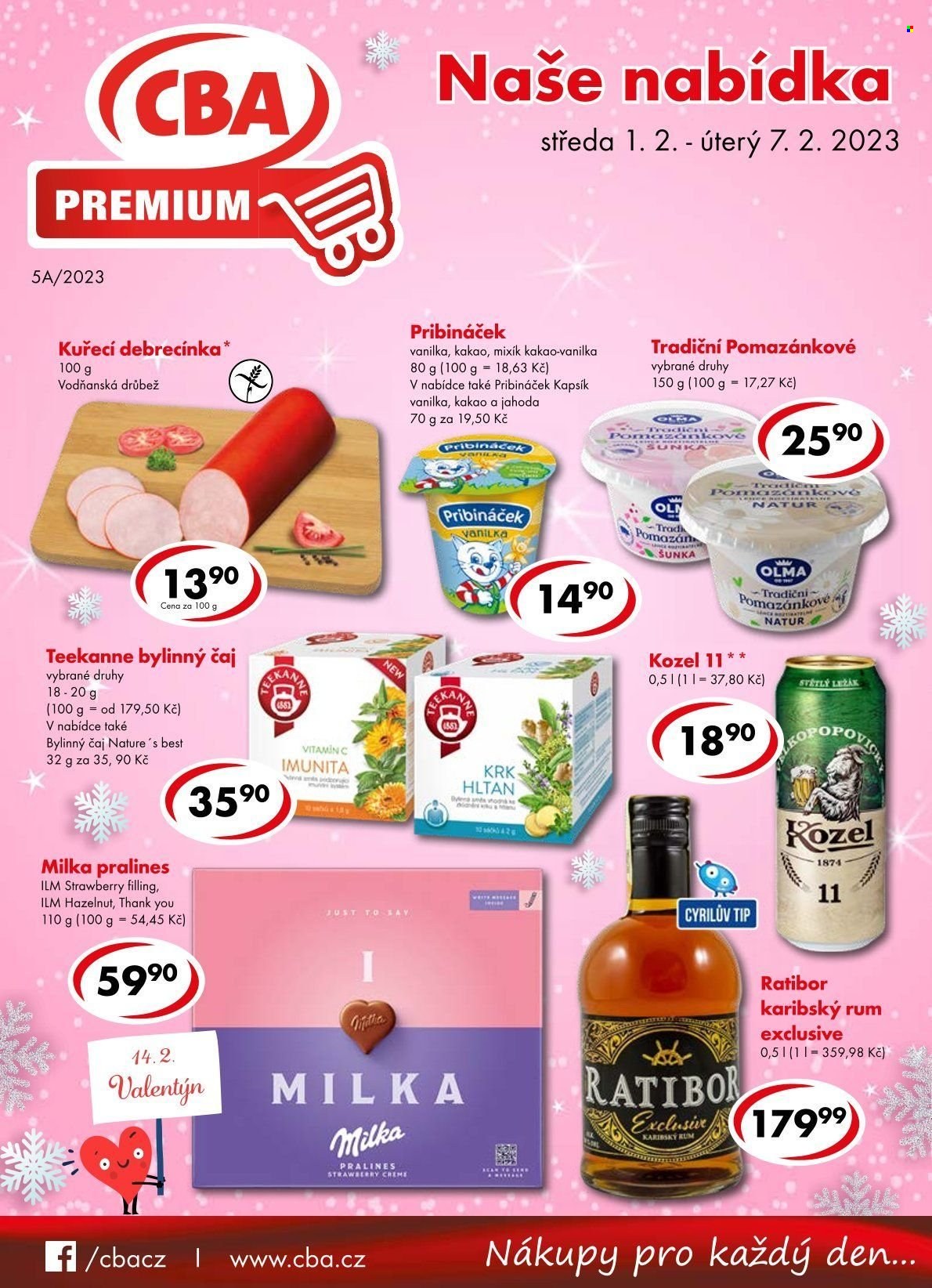 Leták CBA Premium - 1.2.2023 - 7.2.2023. Strana 1