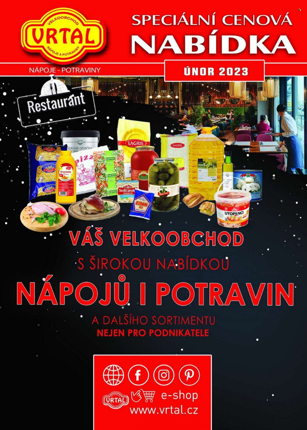 Leták Vrtal - 1.2.2023 - 28.2.2023. Strana 1