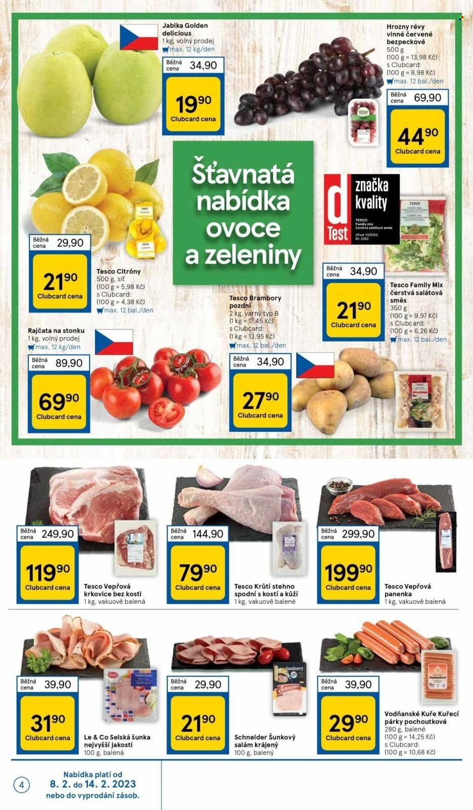 Leták TESCO supermarket - 8.2.2023 - 14.2.2023. Strana 4