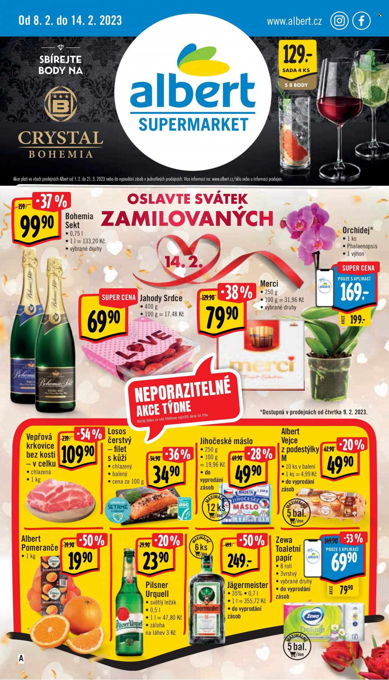 Leták Albert Supermarket - 8.2.2023 - 14.2.2023. Strana 1