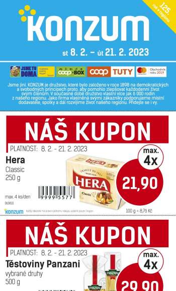 Leták Konzum - 8.2.2023 - 21.2.2023.