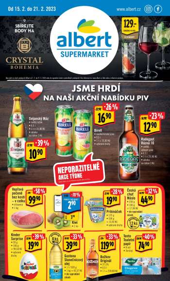 Leták Albert Supermarket - 15.2.2023 - 21.2.2023.