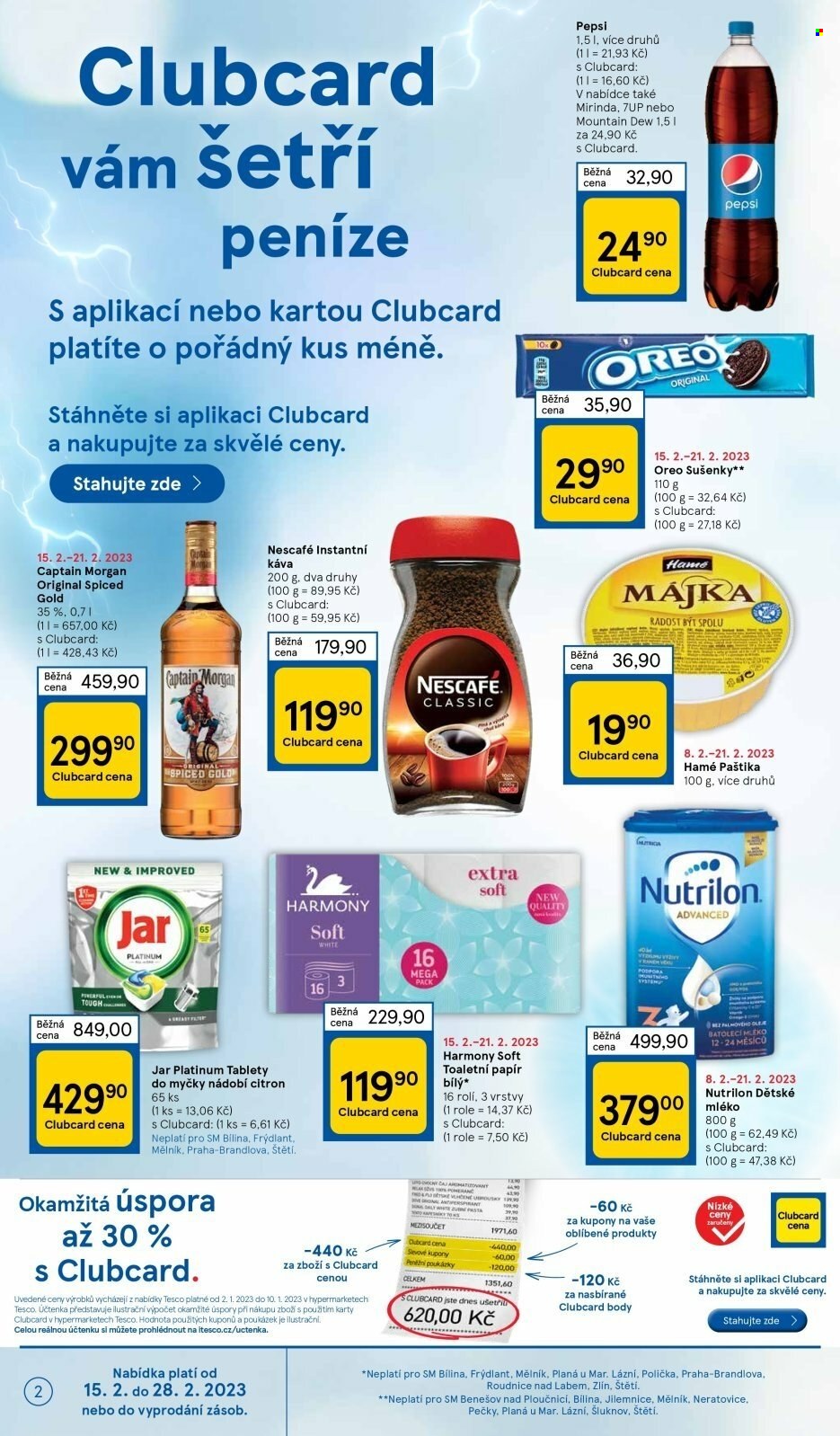 Leták TESCO supermarket - 15.2.2023 - 21.2.2023. Strana 2