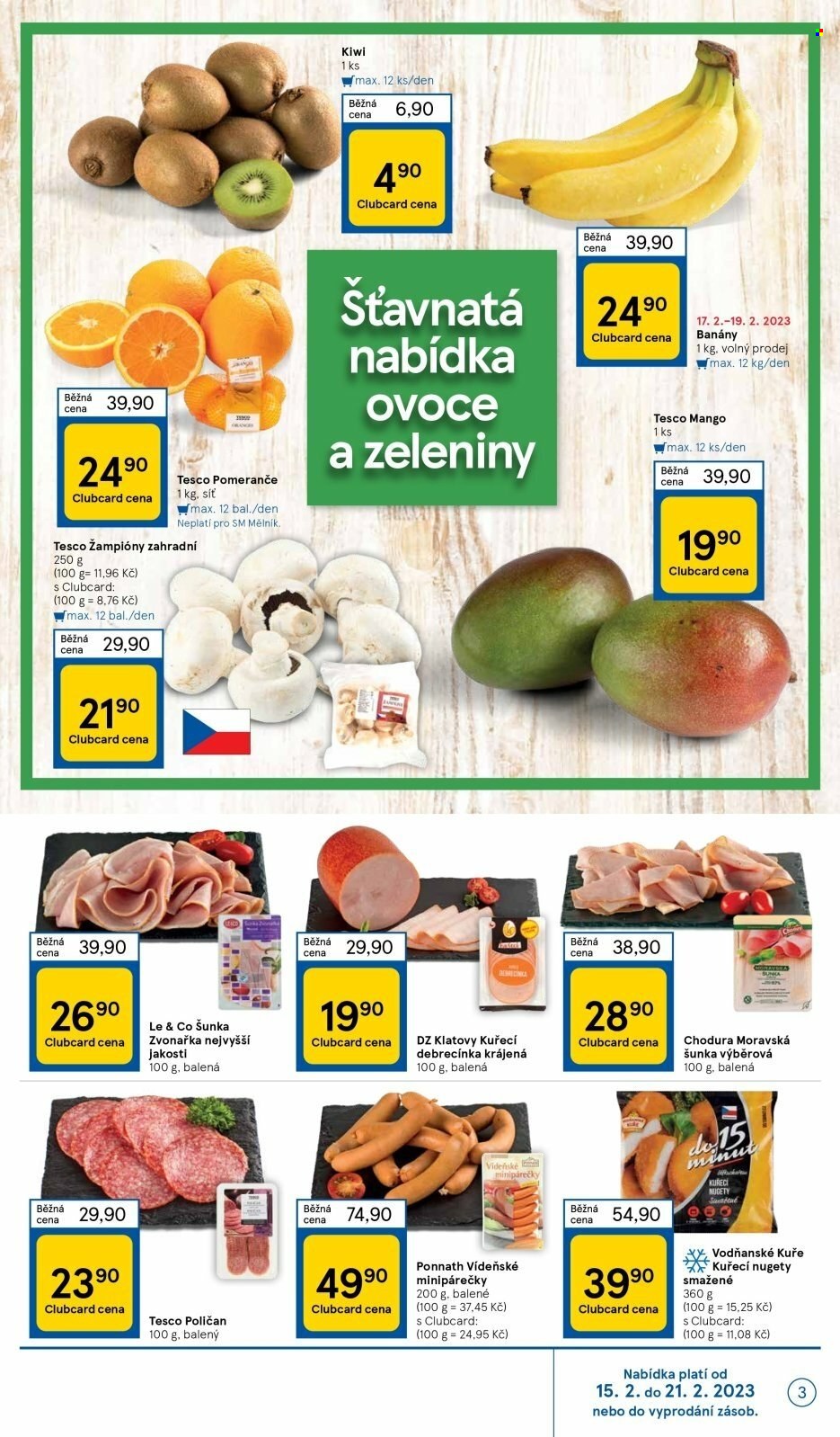 Leták TESCO supermarket - 15.2.2023 - 21.2.2023. Strana 3
