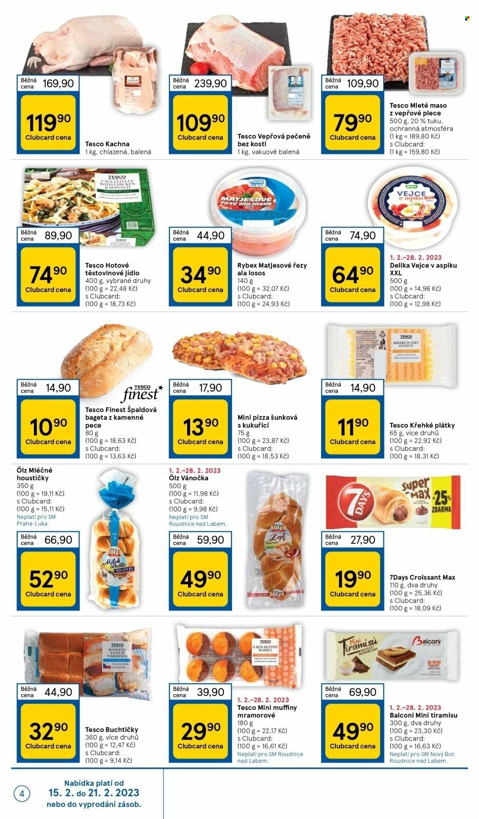 Leták TESCO supermarket - 15.2.2023 - 21.2.2023. Strana 4