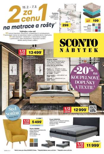Leták SCONTO NÁBYTEK