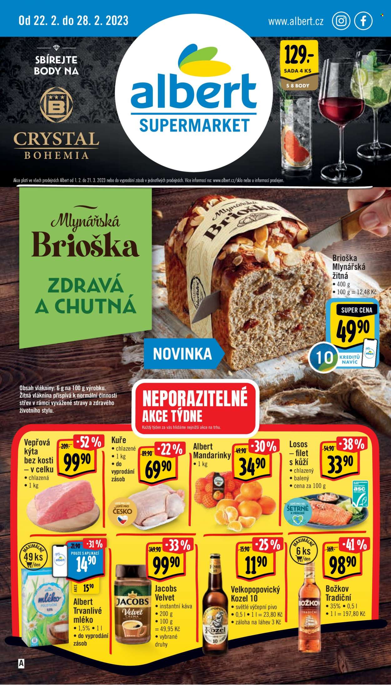 Leták Albert Supermarket - 22.2.2023 - 28.2.2023. Strana 1