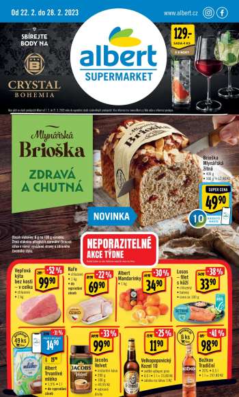 Leták Albert Supermarket - 22.2.2023 - 28.2.2023.